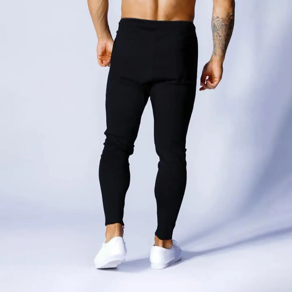 Men Slim Fit Pants Men's Summer Slim Fit Jogging Pants with Drawstring Waist Pockets Casual Sport Trousers for Running Exercise