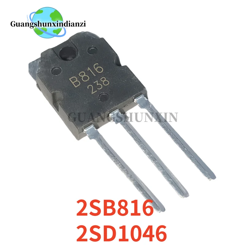 5PCS NEW 100% quality 2SB816 B816 2SD1046 D1046 TO-3P Audio amplifier tube In Stock