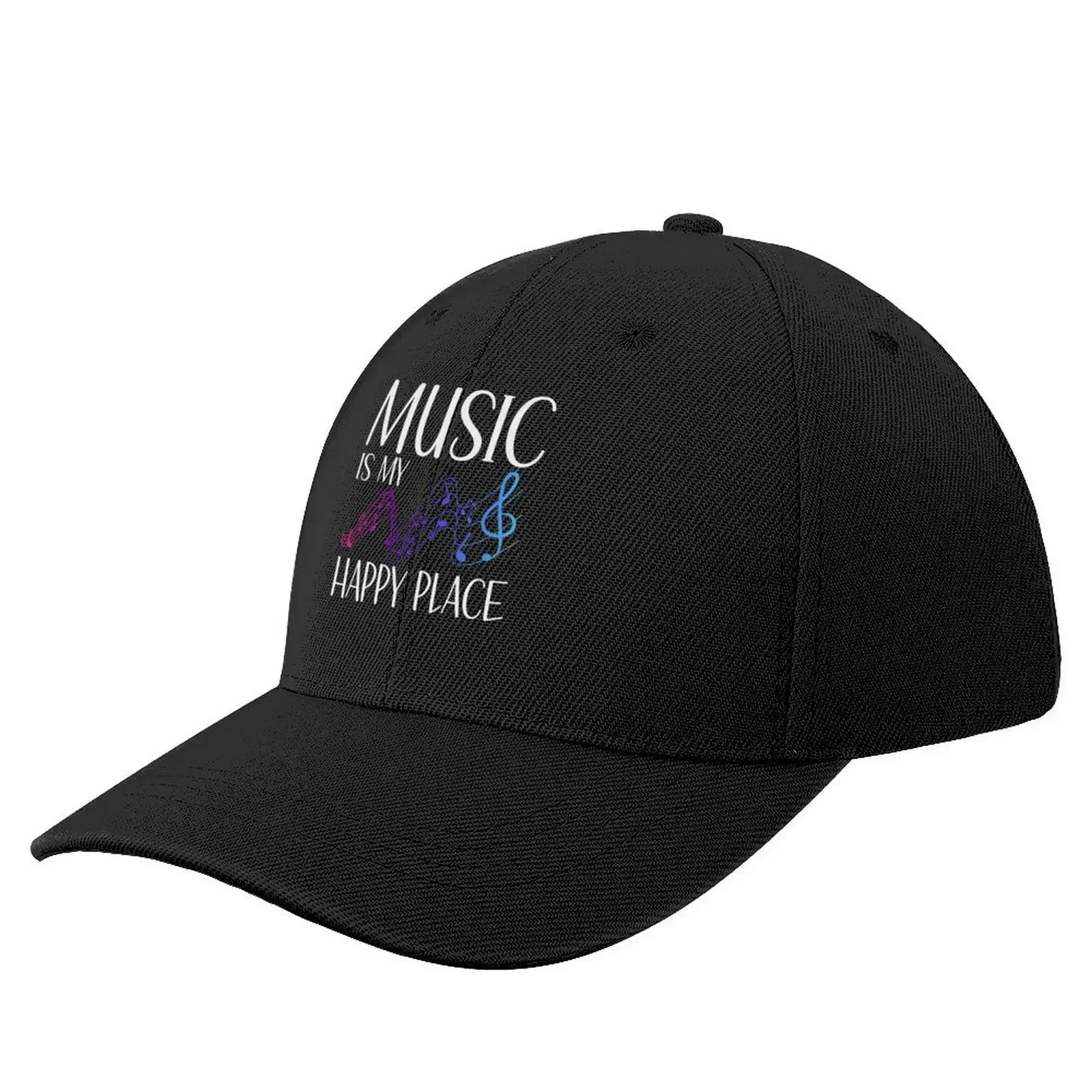 

Music Is My Happy Place Baseball Cap New Hat hats on offer Hat men tactical cap Hats Woman Men's