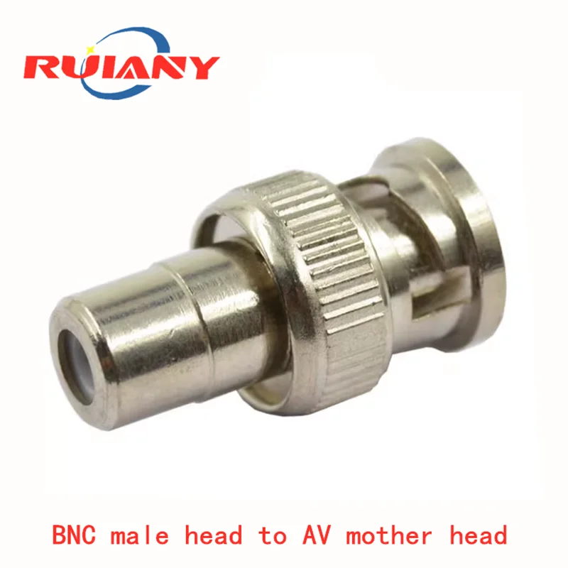 BNC para AV Monitoramento Áudio e Vídeo Rotor, Pure Copper Core, RCA Turning Lotus Mãe Cabeça, Q9