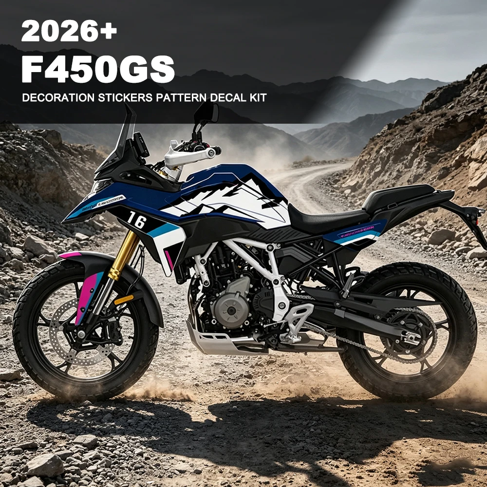 For BMW F450GS F450 GS 2026 Motorcycle Anti-Scratch Full Car Flower Version Waterproof Decoration Stickers Pattern Decal Kit