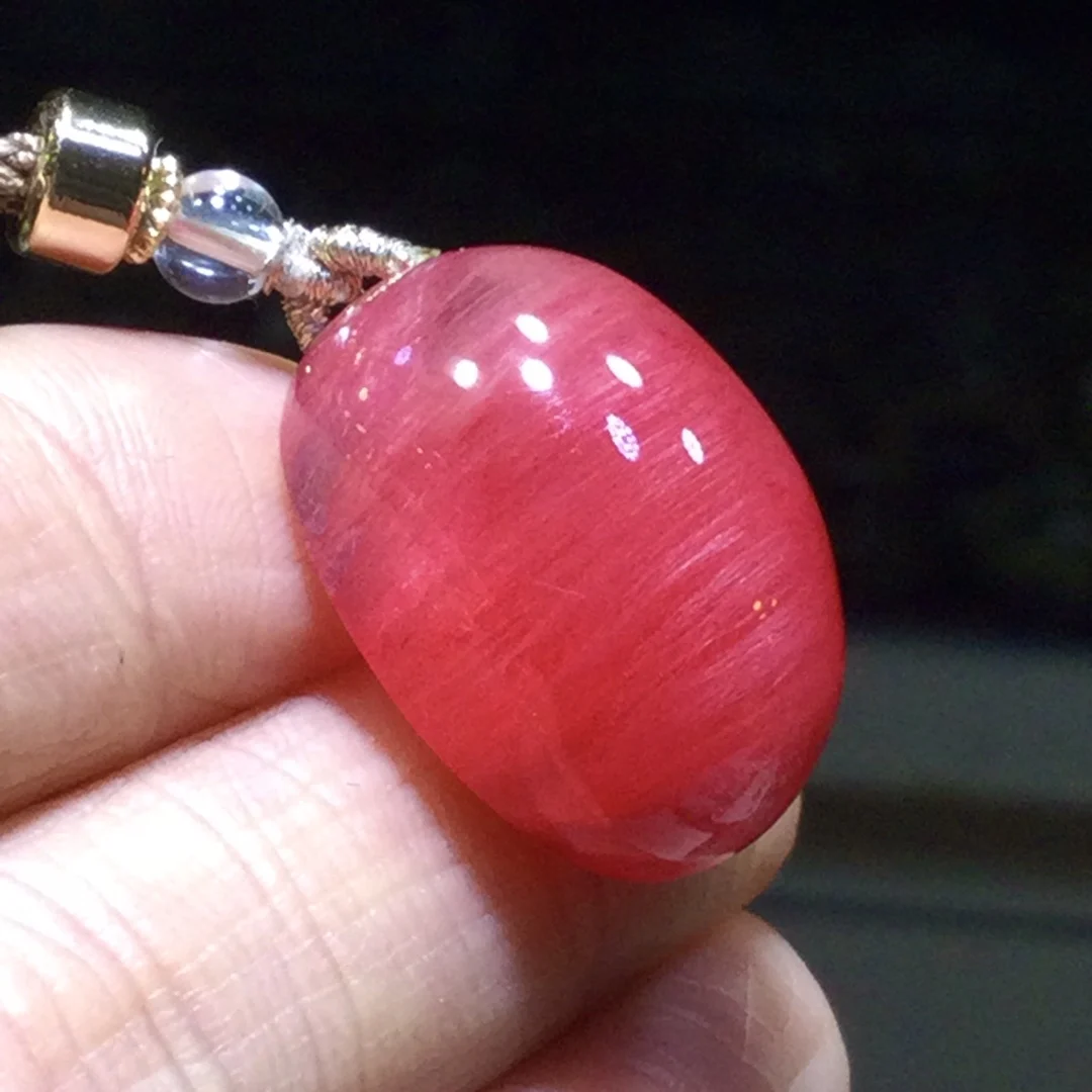 

Кулон из натурального красного рутилового кварца 23*18*13 мм, ювелирное изделие из красного рутилового кварца, цветок, для мужчин и женщин, Бразилия, AAAAAAA