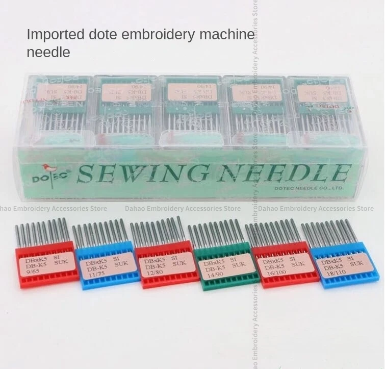 10PCS 1bag Dotec Db*k5 Suk Db*k5 Si Needles Dbxk5 Suk Dbxk5 Si 11 12 14 16 Needle Computer Embroidery Machine Accessories