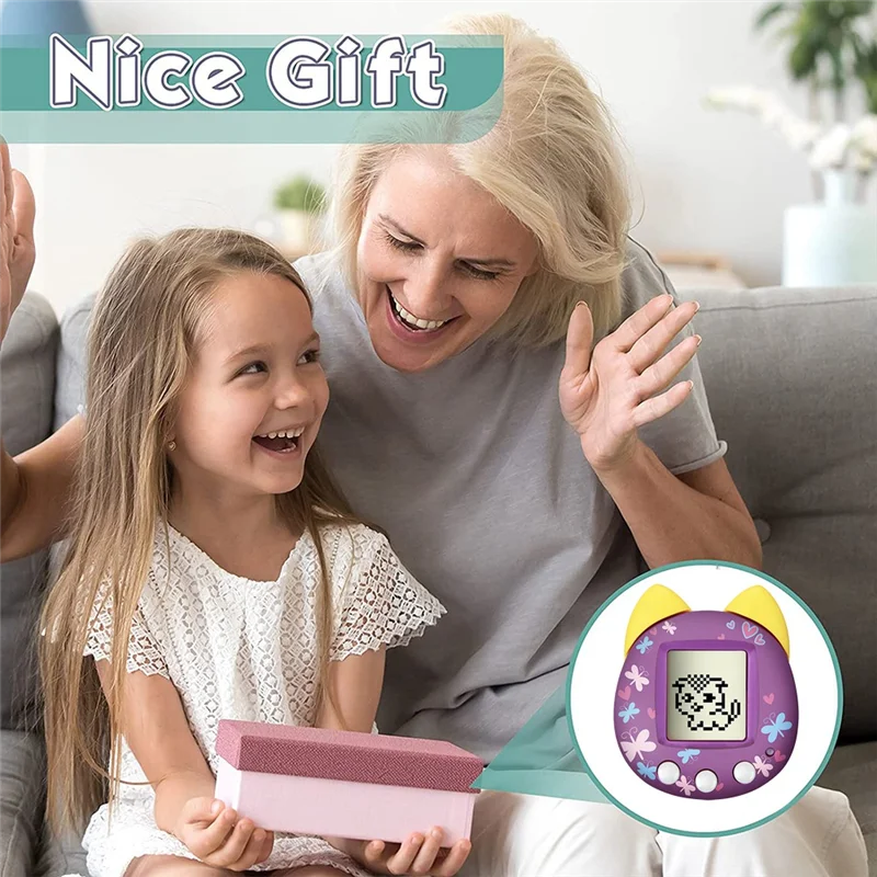 AS96-Retro Virtual Pet Machine Handheld Game Console Electronic Digital Pet For Kids Children