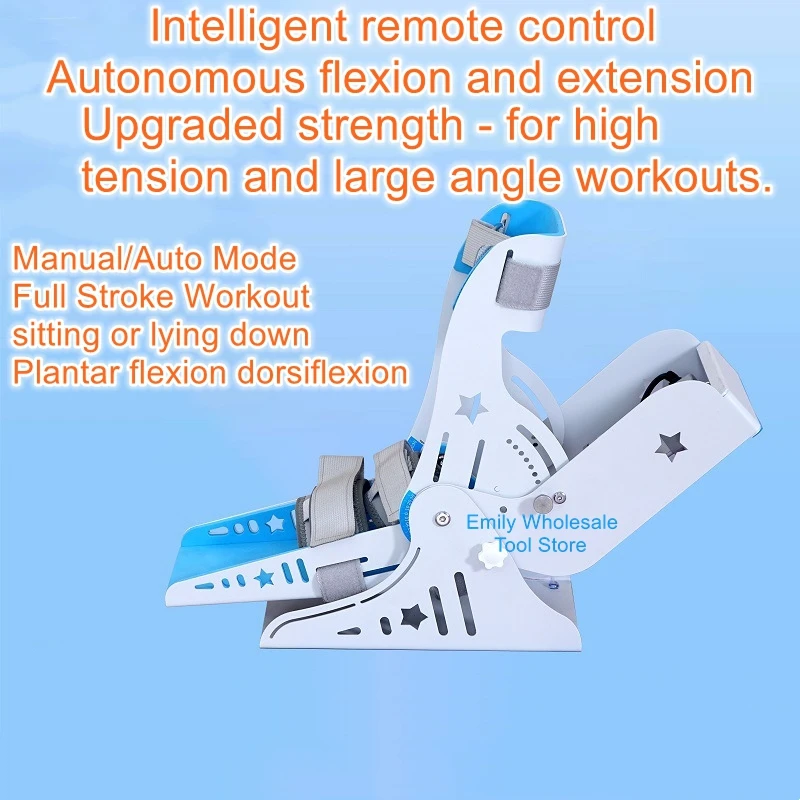 

Electric ankle rehabilitation trainer foot drop ankle fracture stiff ligament stretching flexion and extension exerciser