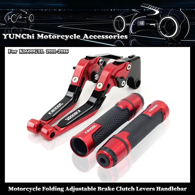 

Motorcycle Brake Clutch Levers Handle Handlebar Grips Ends For BMW K1600GTL 2011-2016