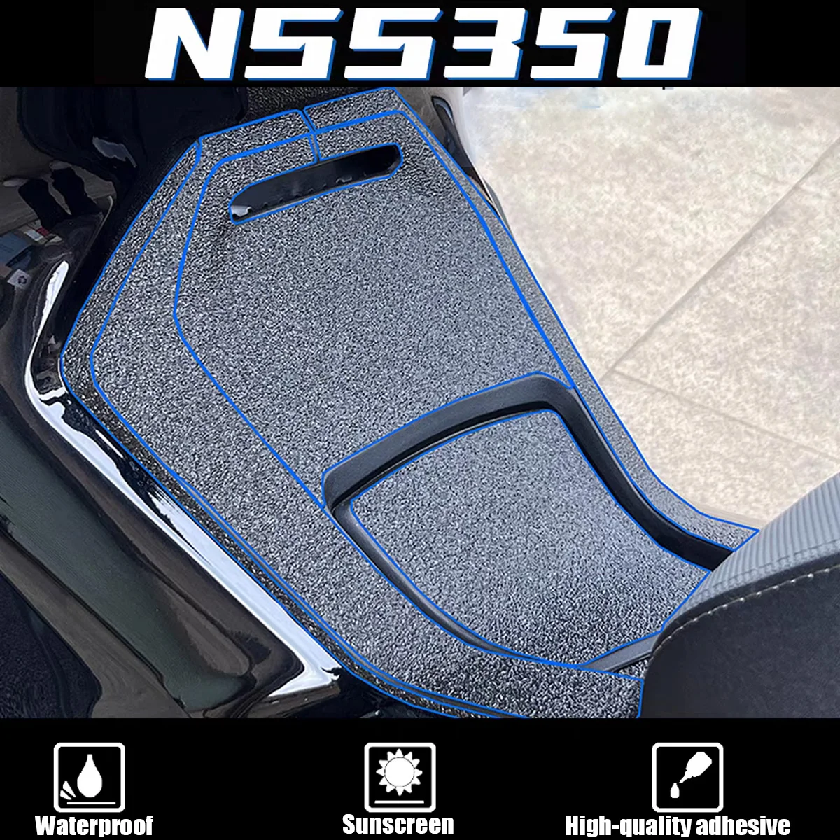 

3D Frosted Fuel Tank Stickers Protective Decor Anti Slip Scooter Decals Motorcycles Accessories Sticker For NSS 350 NSS350 2023