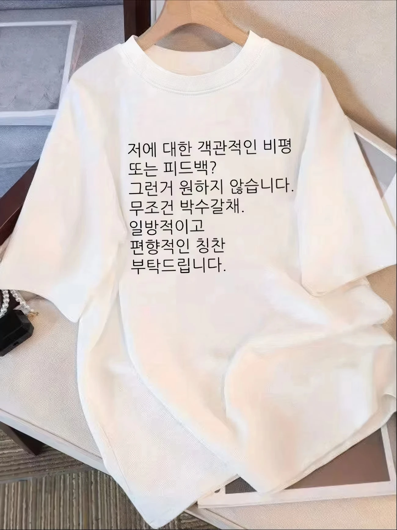 Korean Graphic T-Shirt Woman Men Harajuku Style Short Sleeve Tee Funny Letter Print Summer Casual Top K-Fashion Streetwear Top