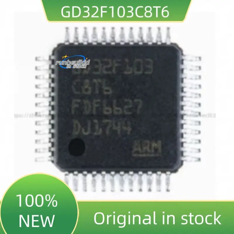 5PCS/lot 100%new  GD32F103C8T6 GD32F103CBT6  New Single Chip Microprocessor Chip 32 Bit Microcontroller Tile LQFP48