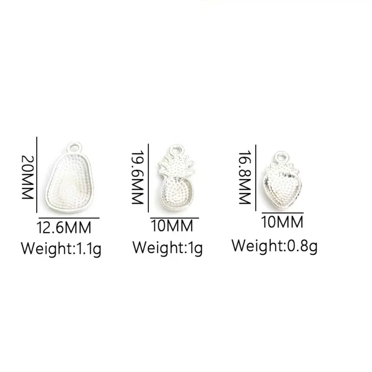 سحر مجوهرات الفاكهة DIY - 10 قطع من المعلقات الزيتية المصنوعة من مينا الفراولة الحمراء لصنع أقراط القلادة والسوار