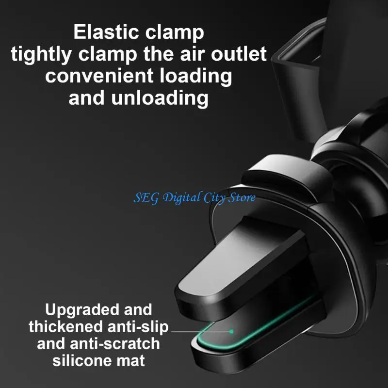

U75B Wireless Car Cellphone Holder Car Mount 10W Fast Chargings Auto Clamping Car Phone Holder Mount