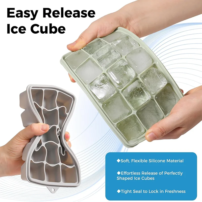 ถาดน้ำแข็งซิลิโคนพร้อมฝาปิด แม - Art Craft Ice Cream บทวิจารณ์และราคา