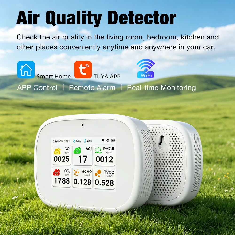 10 in 1 Air Quality Detector Portable Carbon Dioxide Analyzer Household Bedroom Kitchen Gas Analyzer Widely Used