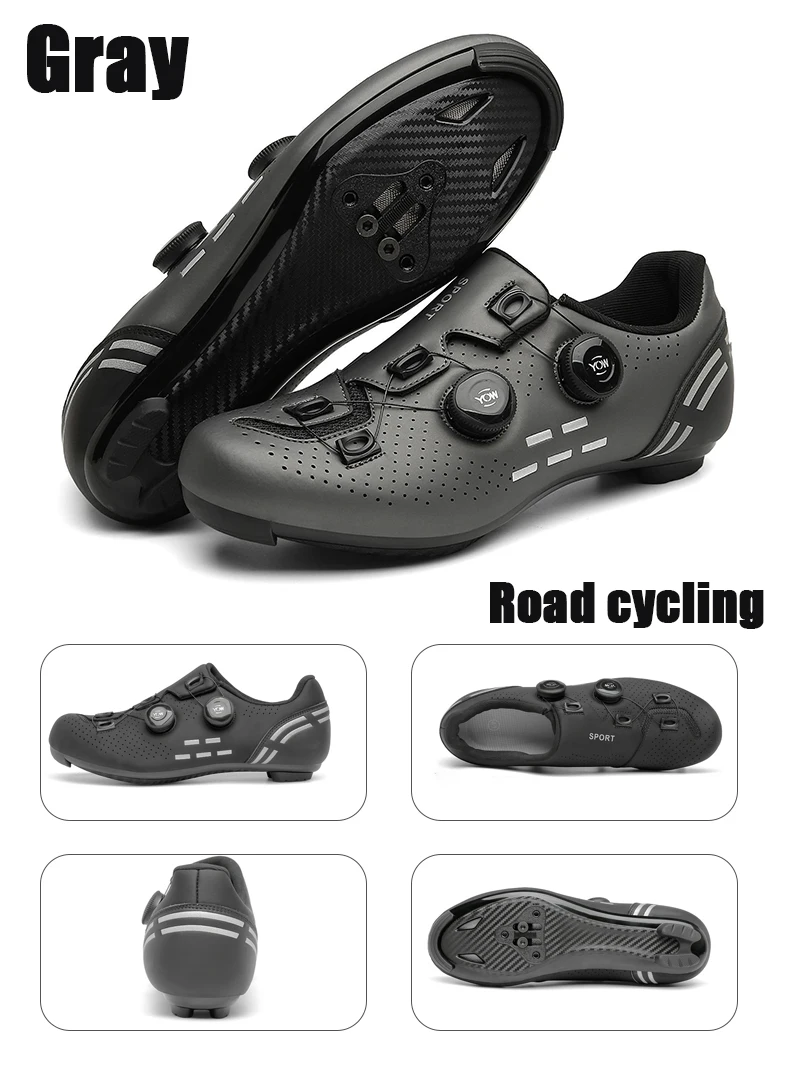 Professionelle Radfahren Schuhe Rennrad Männer Racing Wettbewerb Self-Locking Geschwindigkeit Fahrrad Turnschuhe Frauen SPD Stollen Radfahren Schuhe – Detail 8