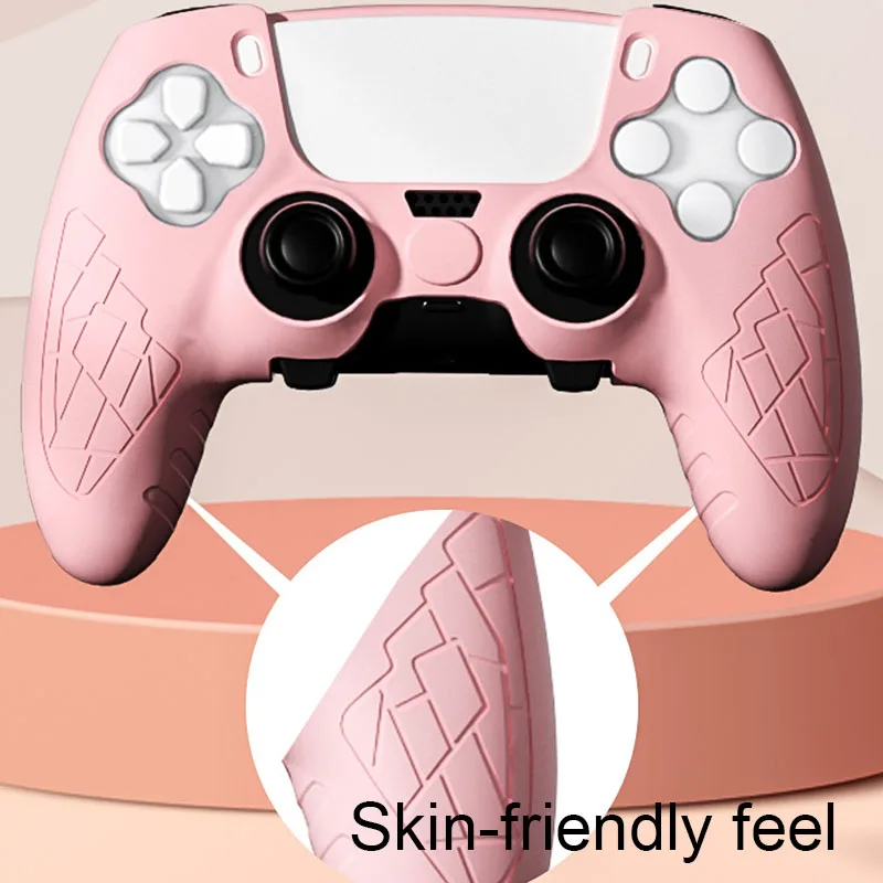 Für ps5 elite controller abdeckung fall rutsch feste griff hülle verdickte silikon schutzhülle für ps5 elite mit kappe