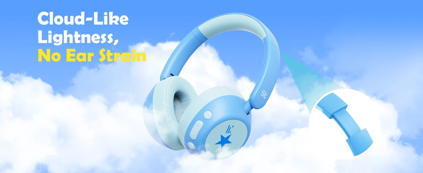 ANC Kabellose Bluetooth-Kopfhörer für Kinder Aktive Geräuschunterdrückung Kopfhörer mit Mikrofon Sichere Lautstärke 75/85/94dB für iPad/Tablet – Detail 9