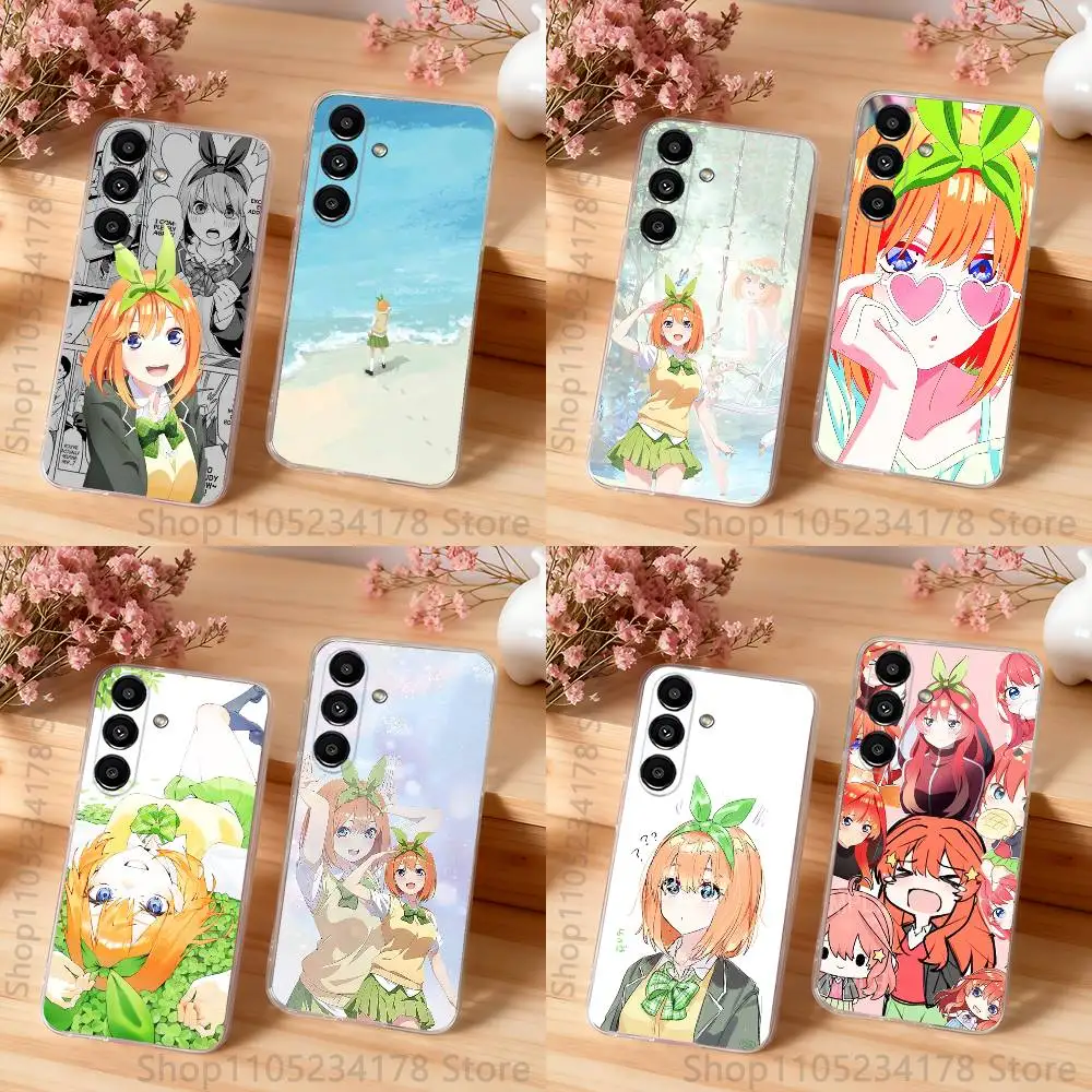 N-Nakano Anime Yotsuba Shockproof Clear Case For Samsung Galaxy S30,S25,S24,S23,S20,S21,S22,S10,5G,FE,lite,PIus Cover