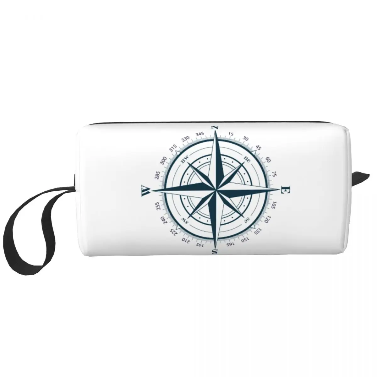 Custom Nautical Compass Travel Cosmetic Bag for Women Anchor Boat Toiletry Makeup Organizer Lady Beauty Storage Dopp Kit