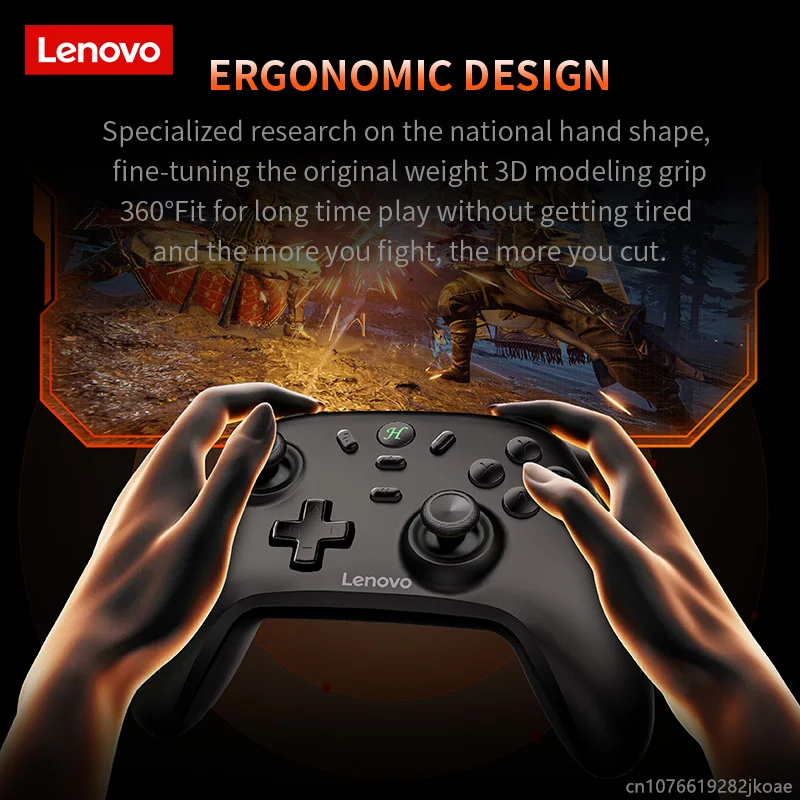 Controller da gioco wireless Lenovo S07 Ricevitore wireless Bluetooth 2.4G per PC Windows, TV Android per Black Myth: Wukong GamePad