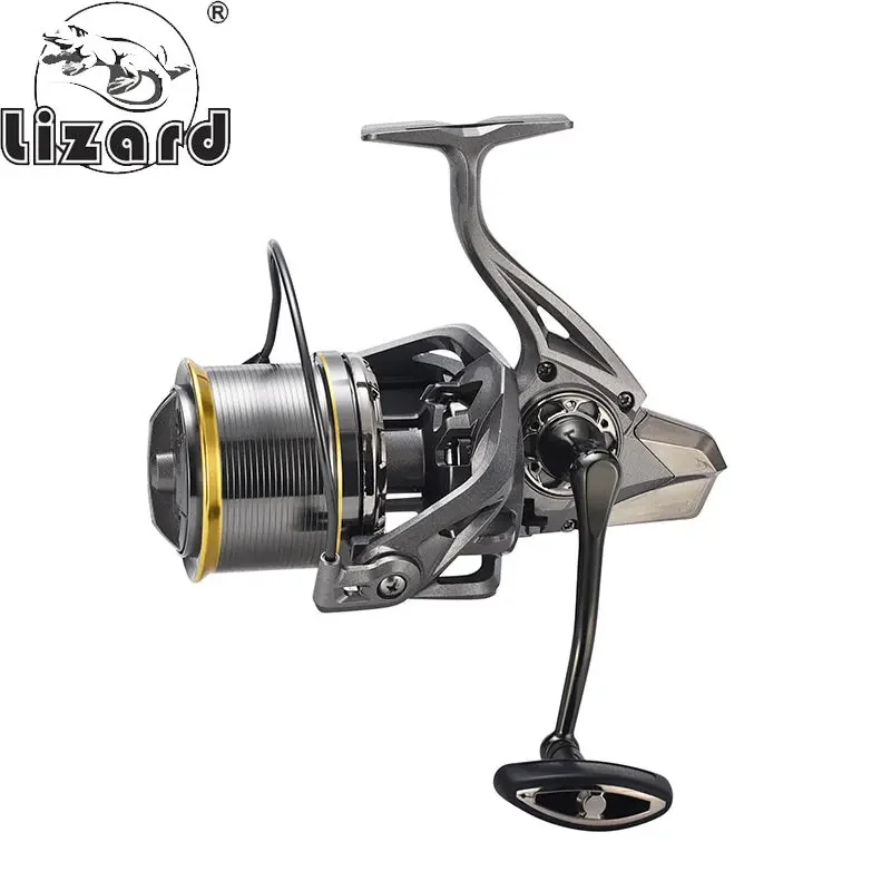 Lizard Fishing Reel Model14000 Far Casting Reel 17+1BB Gapless Spinning Reel Slant Mouth Anchor Fishing Anchor Rod Sea Rod