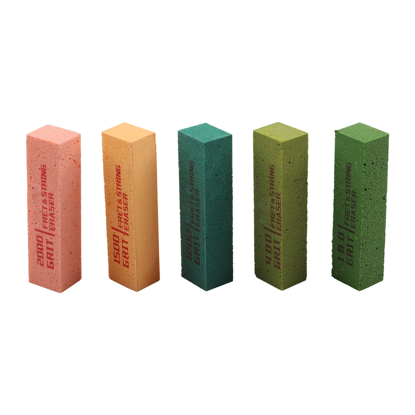 

Полировочные губки для гитарных ладов, 5 уровней абразивности (180, 400, 1000, 1500) для быстрого удаления царапин и окисления