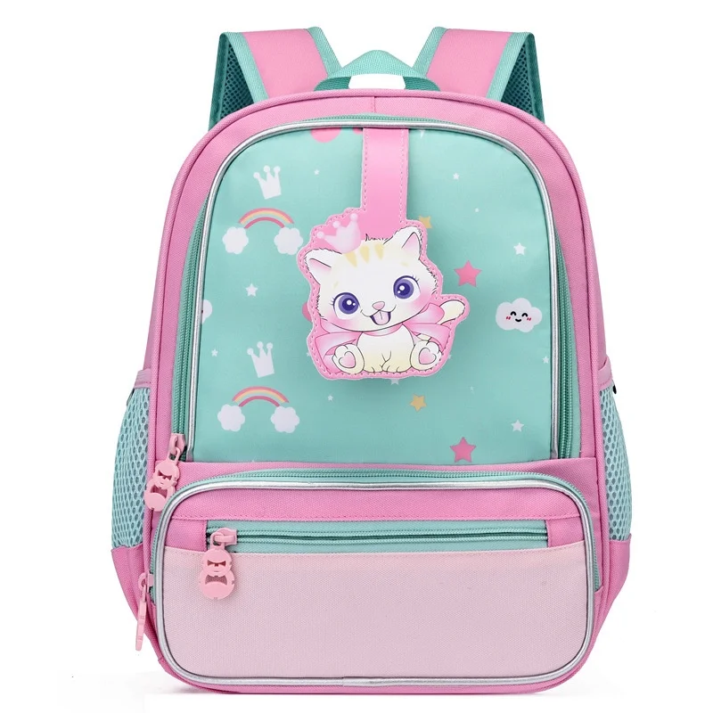 Children\'s Backpacks 2023 Cute Cat Bags Kindergarten First Grade Boys and Girls Casual Cartoon Backpack New Children\'s Bags