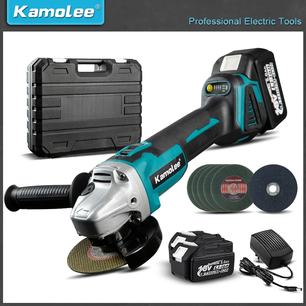 Rebarbadora sem Escova Kamolee Ferramentas Elétricas de Corte Compatível para Bateria Makita 18v Velocidades Série mt M10 100 mm 18500rpm