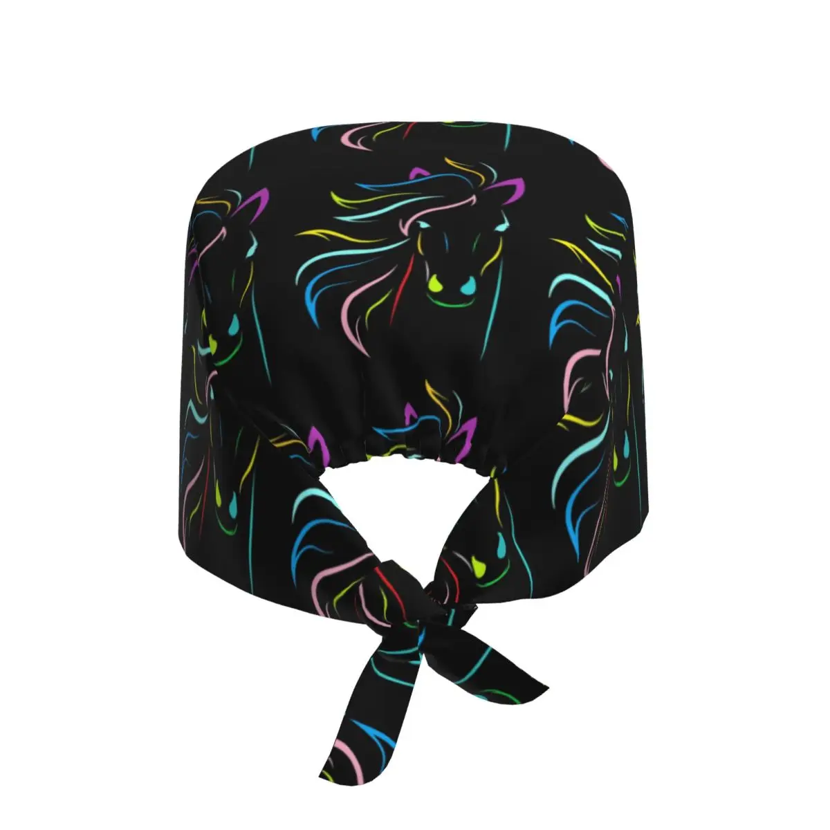 Magical Horse Scrub Hat Doctor Working Surgical Cap Unisex Adjustable Nursing Caps for Dentist