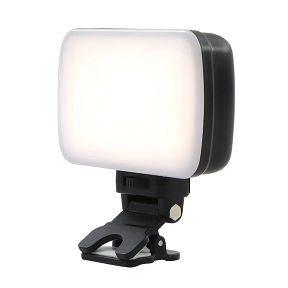 إضاءة مؤتمرات الفيديو 3000K-6500K LED بث الضوء مع مشبك ضوء كاميرا الكمبيوتر للبث المباشر/تسجيل الفيديو