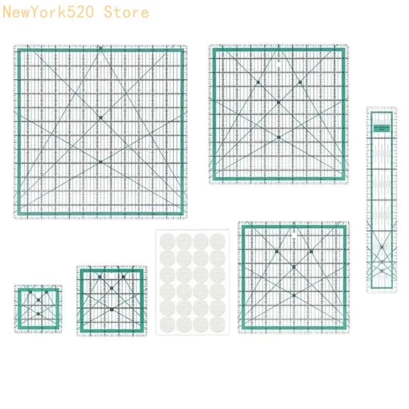 Professional Acrylic Quilting Ruler Patchwork Templates With Measurement Marking N84C