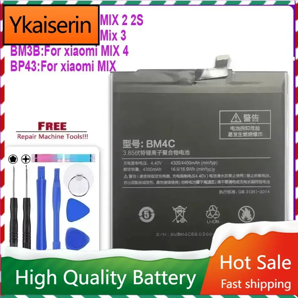 

Battery BM3B BM3K BM4C BP43 for Xiaomi Mi Mix 2 Mix2 / Mix 3 4 1 2S Mix3 Mix4 Mix2S Phone Battery Batteries Warranty Track Code