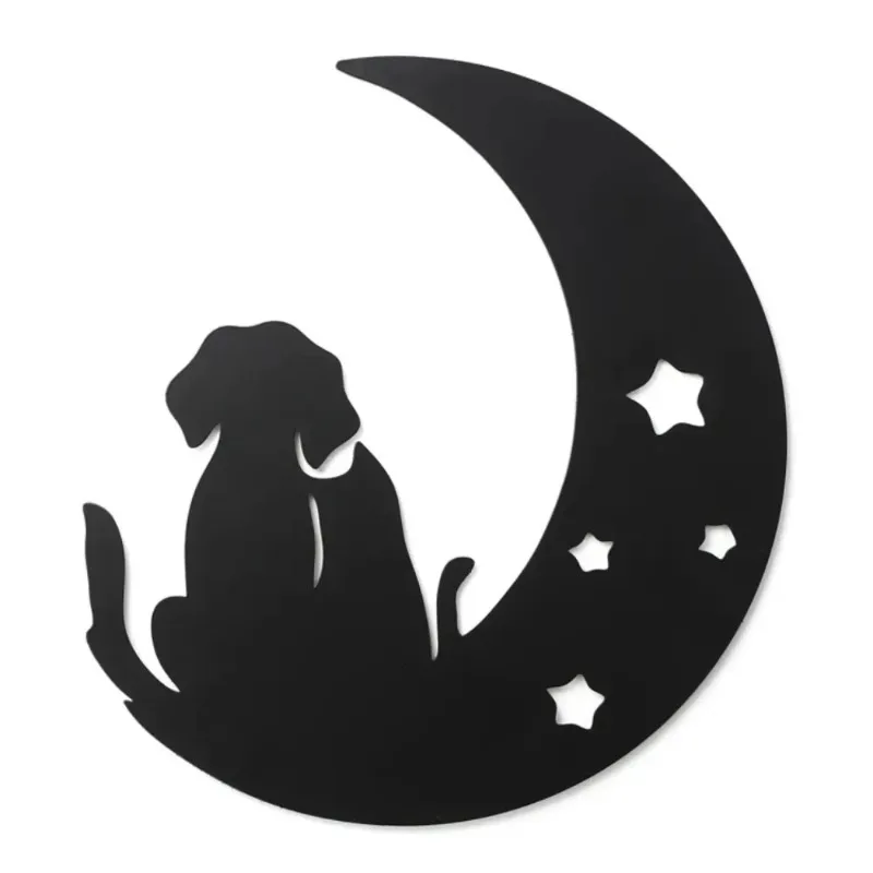 

Custom Modern Metal Wall Hanging Black Butterfly Moon Bird Decor Hanging Floral Wall Art Hanging for Home Decor Gift