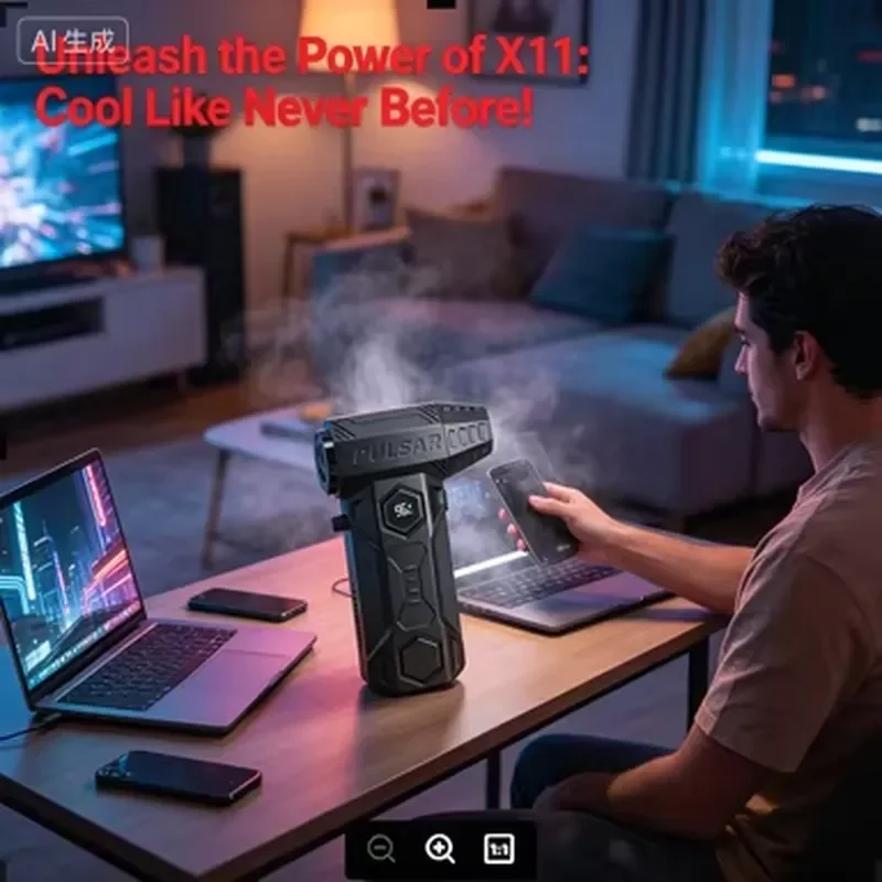 for X11 Turbo Jet Blower 990000RPM Brushless Motor High Speed Air Duster 75m/s Wind 10000mAh Battery Portable Powerful