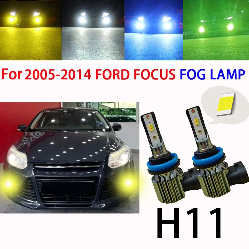 

For FORD FOCUS 2004-2010 FOG lamp LED BULB lamp Spotlight Sport Light Car Halogen Replacement H11