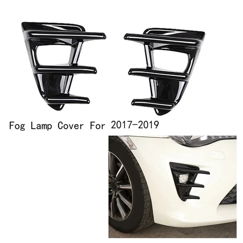 أغطية إطار مصابيح الضباب الرائجة شبكة المصد الأمامي لسيارة Toyota 86 FT86 GT86 ZN6 2016-2020 أسود