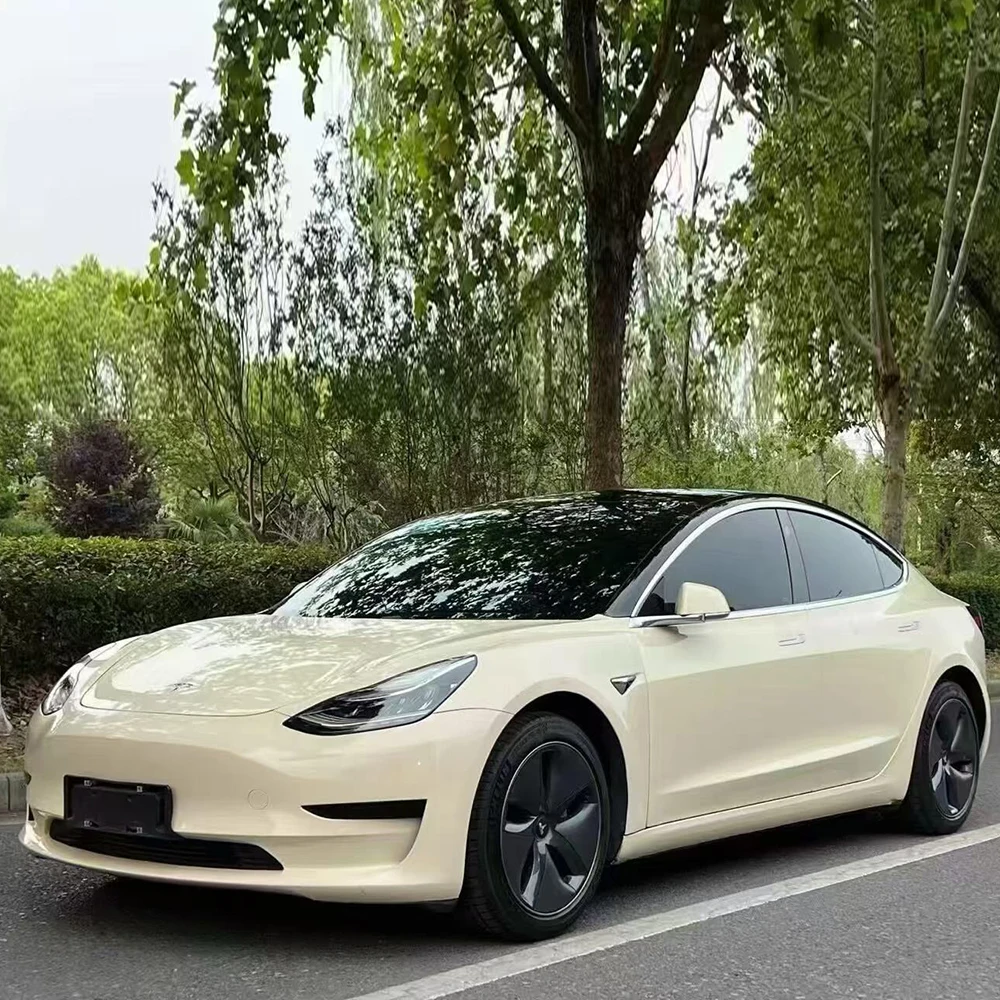 Khaki Milan Car Wrap Film Scratch Resistant Fade Resistant Automotive Color Change Film for Vehicle Body Decoration