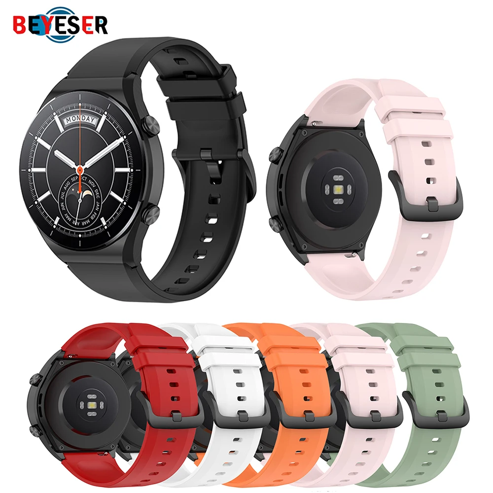 22mm Silicone Band Strap For Xiaomi watch S1 Same Paragraph  Sports Strap  For Xiaomi Smart Watches Replacement Wristband