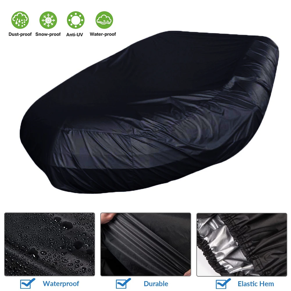 V Shape Marine Boat Cover Waterproof Dustproof AntiUV Rain Snow Inflatable Boat Dinghy Fishing Rubber Boat Universal Kayak Cover