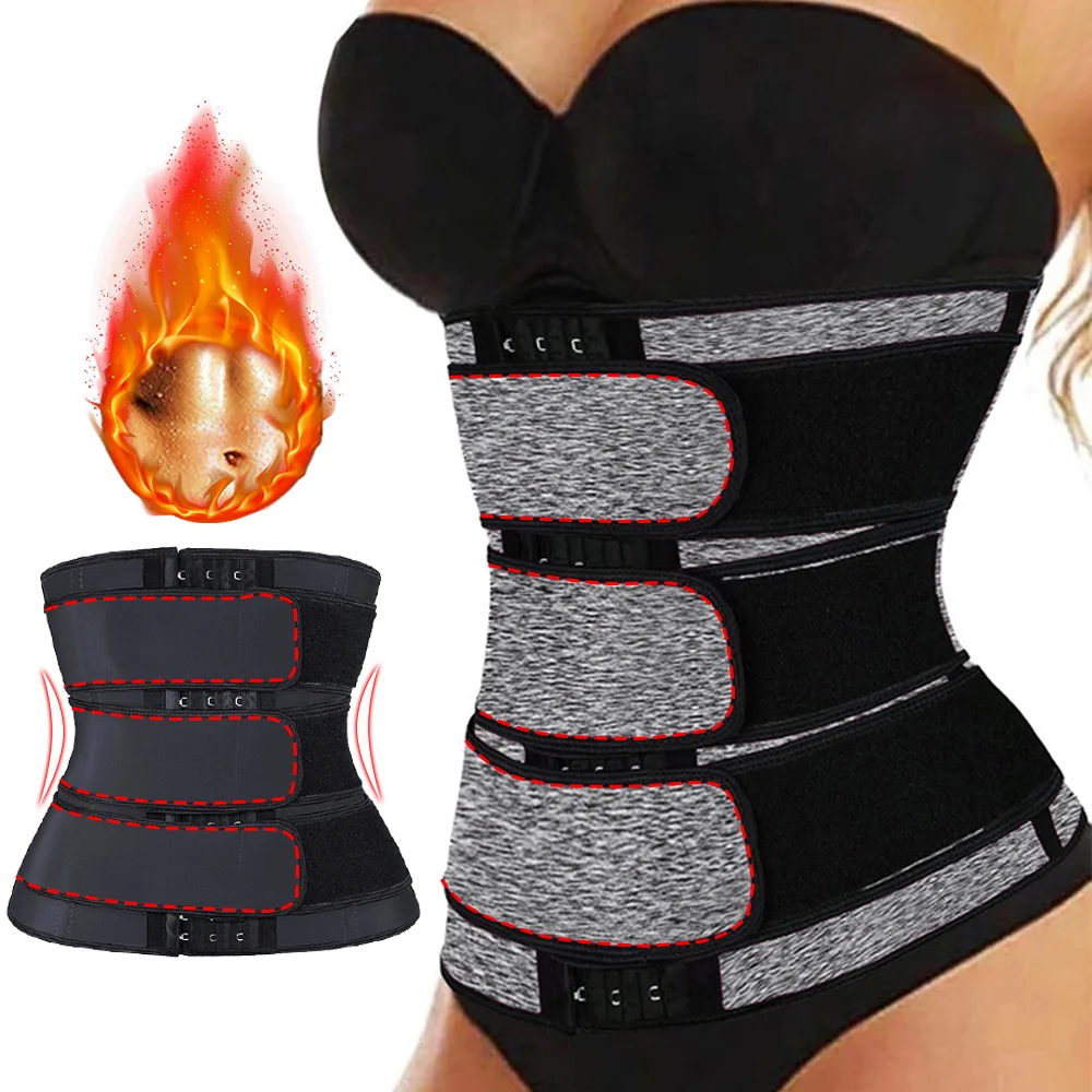 Women's Adjustable Breasted Tummy Control Waist Belt Shapewear Sweat Sauna Bodyshaping Fitness Exercise Sports Waist Trainer