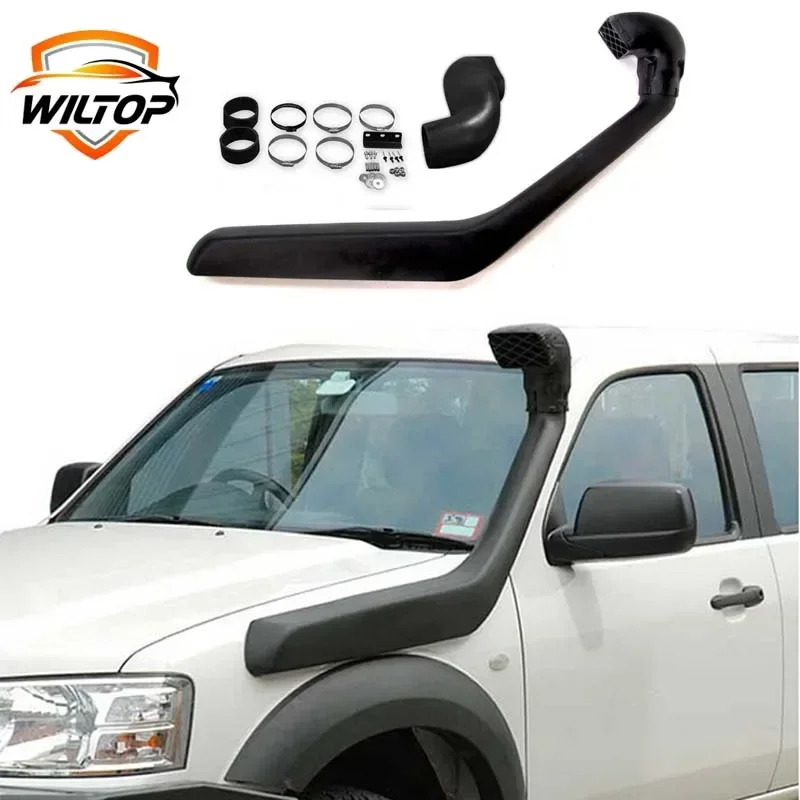 

Комплект воздухозаборника для Ford Ranger PK PJ 2007 2008 2009 2010 2011, Mazda BT50, дизельная модель, матовый черный, аксессуары для бездорожья