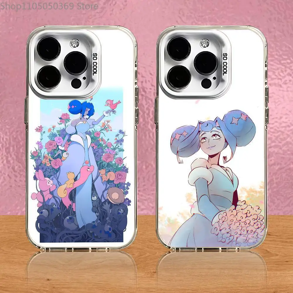 حافظة هاتف K-Knights of G-GuinevereS لهاتف iPhone 17,16,15,14,13,12,11,Pro,Max,Plus,Air,Mini,SE4 غطاء أبيض غير لامع مقاوم للصدمات