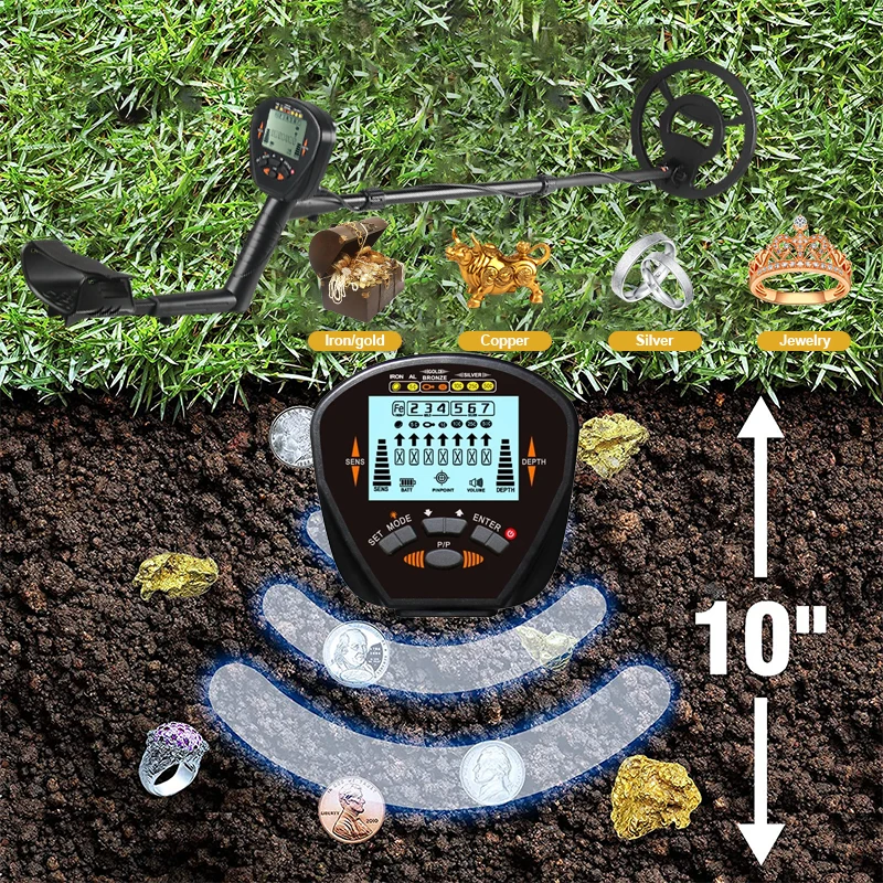 Imagem -03 - Detector de Metais Md830 Profundidade Subterrânea 2.5m Scanner Busca Alta Precisão Detector de Ouro Caçador de Tesouros Detectando Novo