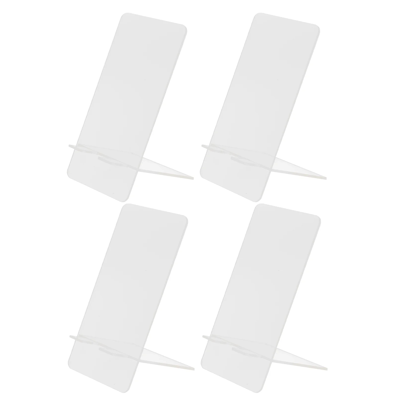 4 Pcs Computer Writing Board Office Tabletop Whiteboard Cellphone Stand Message Desktop Bulletin Acrylic Memo Boards