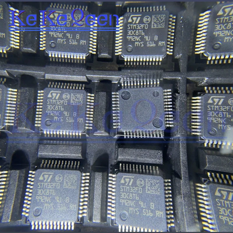 الأصلي الجديد STM32F030C8T6 LQFP-48 SMD IC MCU 32BIT 64KB فلاش 48LQFP