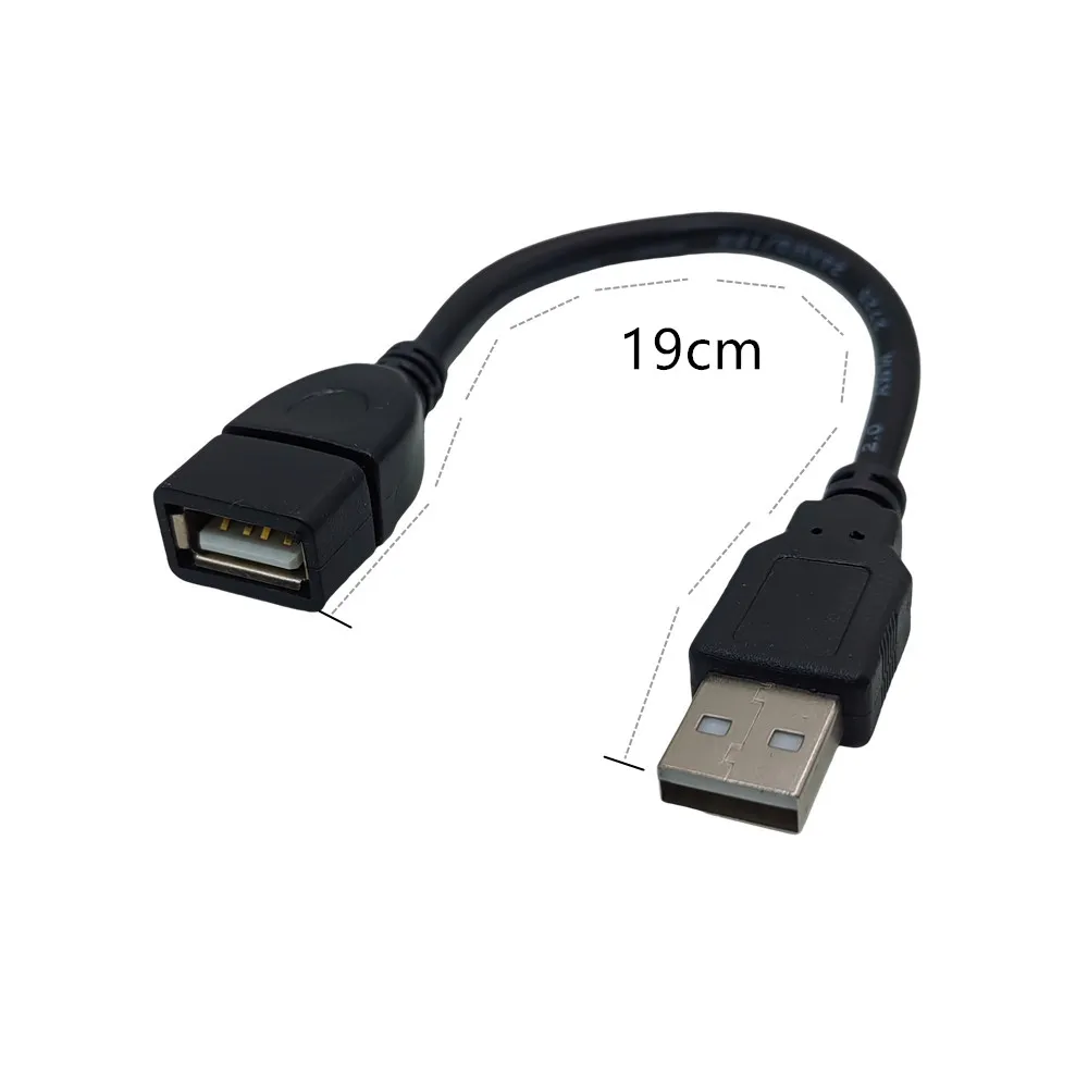 Short USB 2.0 Extension Cable, USB Extender Cable USB Male to Female for SB Flash Drive, Card Reader, Hard Drive, Keyboard,Mouse
