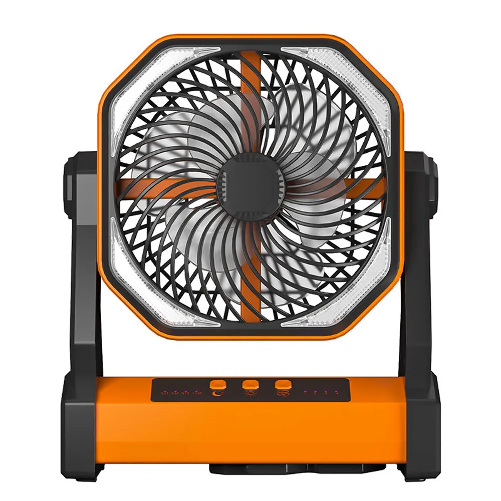 Protable Fan Lighting Hand Fan Multifunctional Outdoor Camping Ventilador Standing Fan