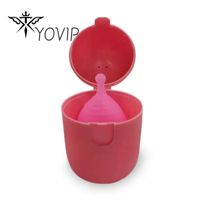 Portable Menstrual Cup Medical Silicone Leak-proof Lady Women Menstrual Period Cup With Storage Case Feminine Hygiene Product