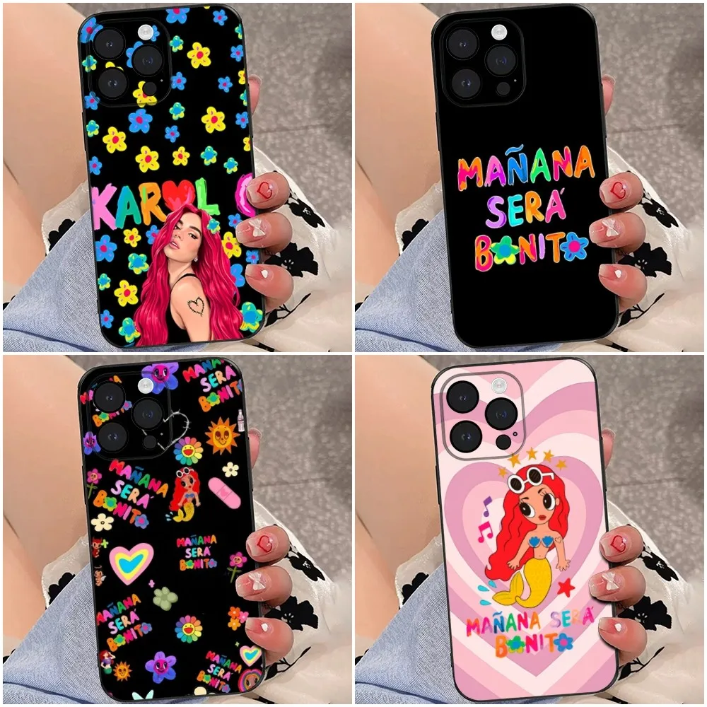 Karol G Manana Sera Bonito Phone Case For iPhone 16,15,14,13,12,Pro,Max,11,7,8,Plus,XR,XS Max Shockproof Silicone Soft Shell