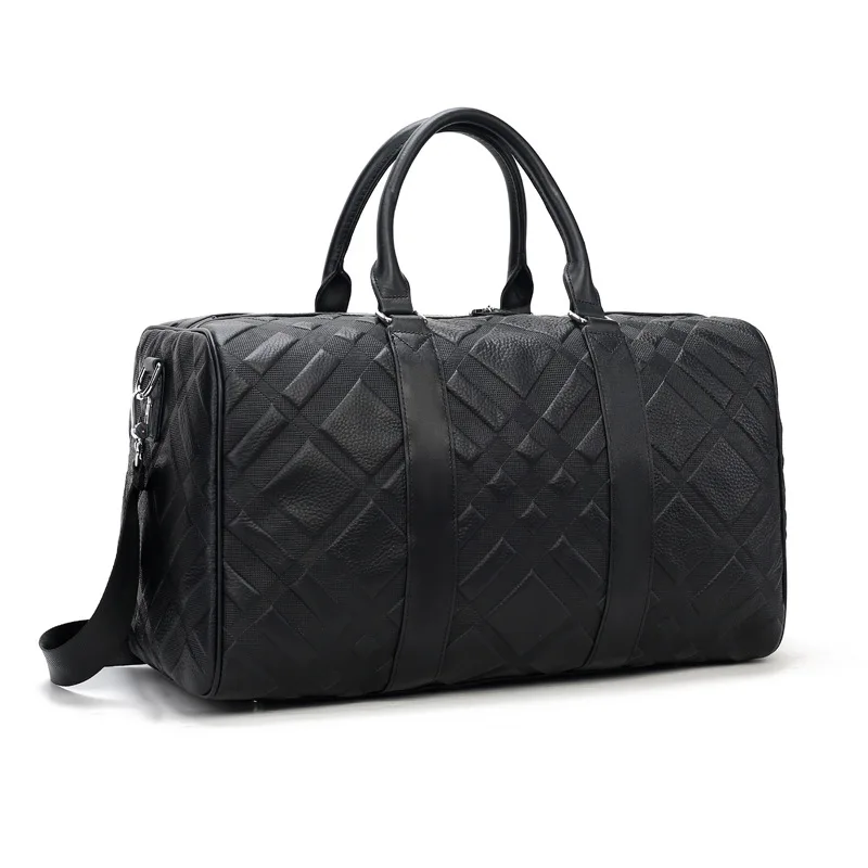 Genuine Messenger Luxury Man Bag Handbag Large Capacity Casual Cowhide High-end Feel Men's Fitness Business Trip Travel Bag