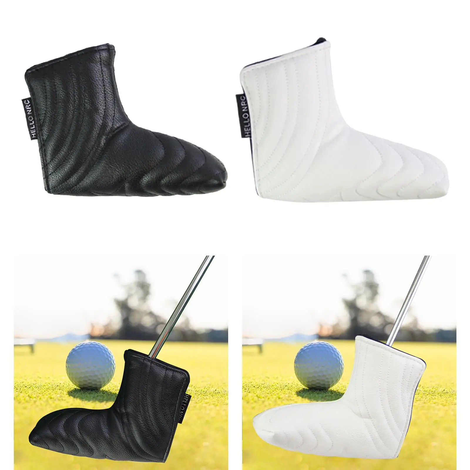 Golf Putter Cover Golf Club Headcover, Portable Sturdy, Golf Club Head Cover Protector for Practice